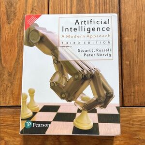 Pearson AI Book with Robotic Arm and Chess Design